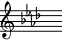 A Flat Major  Key Signature